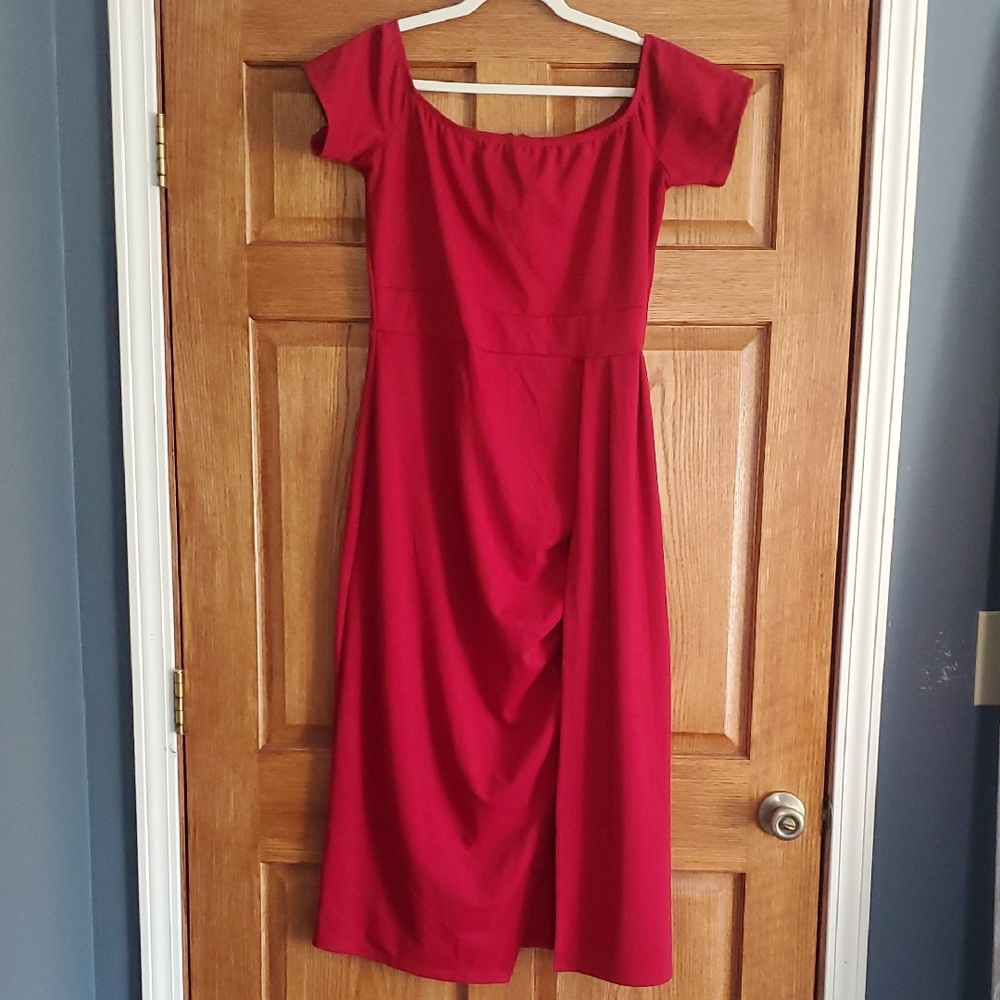 Elegant Red Women's Dress